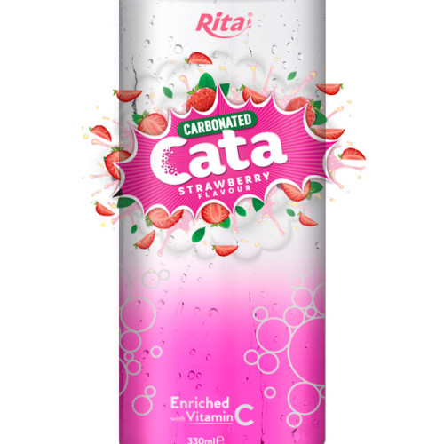 330ml Carbonated  Strawberry Flavor Drink